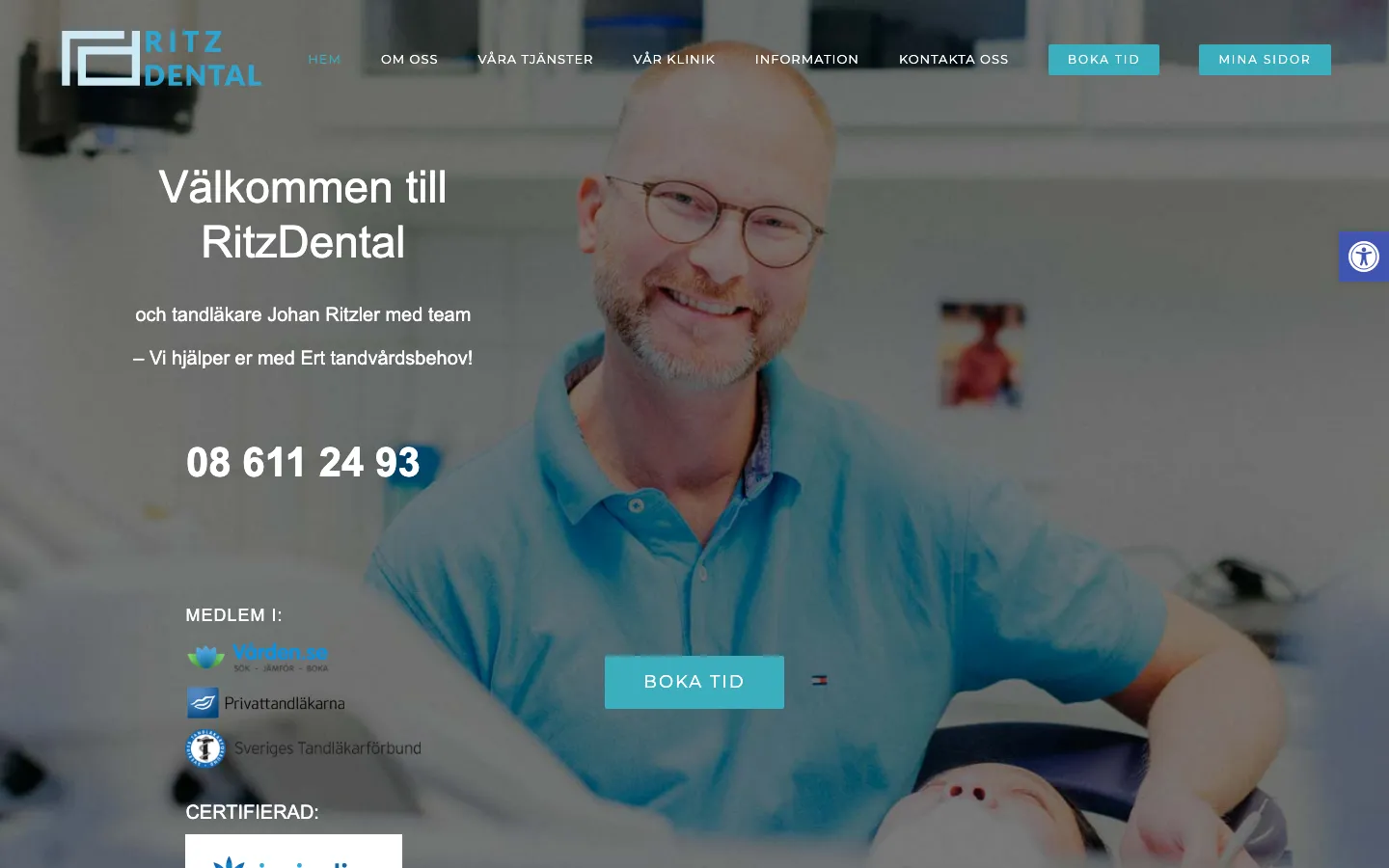 RitzDental, nuvarande sida