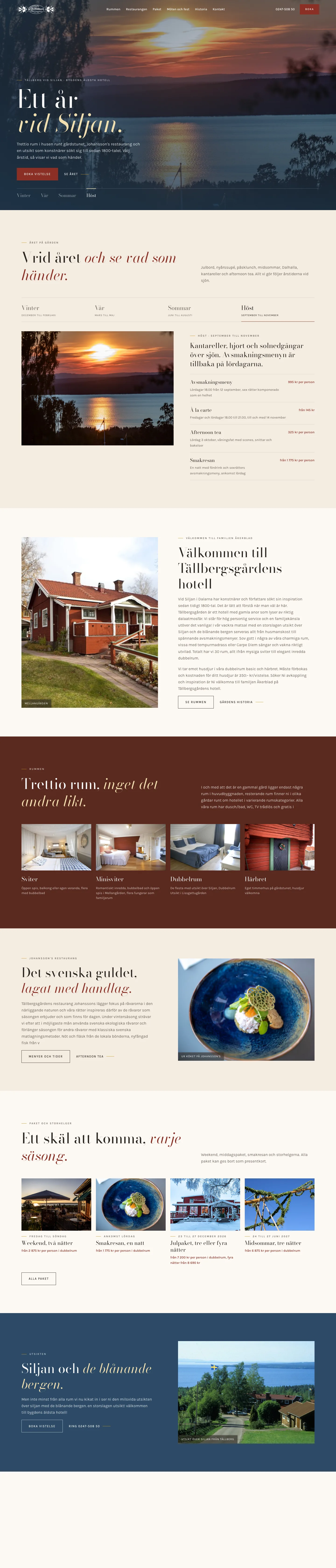 Tällbergsgården, vår sida